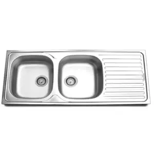 Lavadero 2Pozas + Escurridero Barcelona - Linea Acero Inoxidable