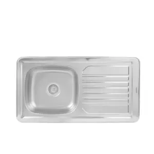 Lavadero 1 Poza + Escurridero Campeón - Linea Acero Inoxidable